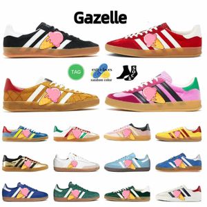 Met Box Gazelle Sneakers Basketbalschoenen sportschoenen casual stijl schoenen 2023 nieuw zojuist uitgebracht Vegan Zwart Wit Gum Heren Blauw Beige Maat 36-45