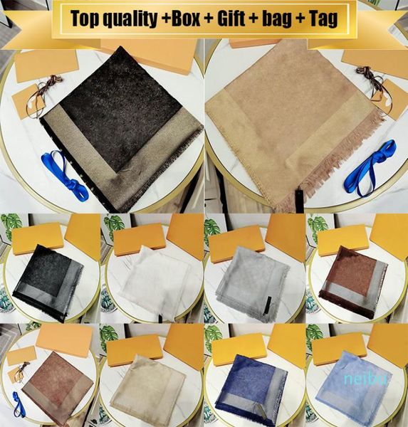 Avec Box Gift Bag Tag 20SS Écharpes de qualité supérieure pour les femmes Hiver Mens Brand Écharpe Luxe Pashmina Fashion chaleureuse imiter la laine Cashmere S6301561