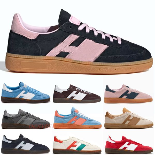 Avec boîte Handball Spezial Designer Chaussures de course Baskets de mode Femmes Luxe Aluminium BlackGum Noir Clear Pink Gum Light Blue Wonder Clay Baskets