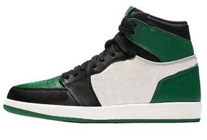 Con caja Jumpman 1 Zapatillas de baloncesto Hombres Mujeres 1S Pine Green Zapatillas deportivas Zapatillas deportivas Zapatillas Tamaño 6 6,5 7 7,5 8 8,5 9 9,5 10 10,5 11 11,5 12 12,5 13 13,5