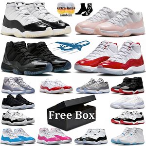 Met box jumpman 11 basketbalschoenen 11s badmintom Kanye dankbaarheid gefokt cherry middernacht marine neapolitan coole grijze ruimte jam tennis chaussure heren trainers dhgate