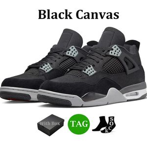 Met doos jumpman 4 zwarte canvas basketbalschoenen mannen dames 4s heren trainers sport sneaker maat 5 5.5 6 6,5 7 7,5 8 8,5 9 9,5 10 10.5 11 11,5 12 12,5 13 13 13,5