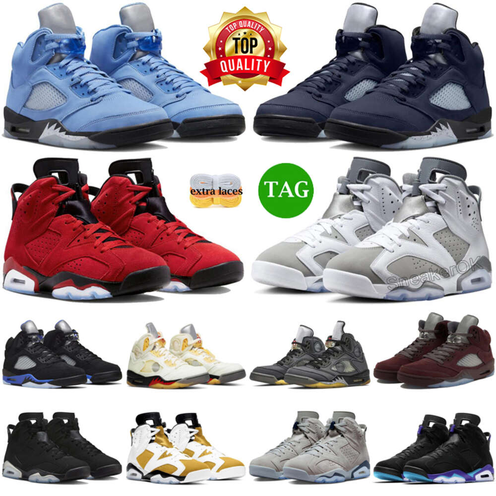 With Box Jumpman Unc 5 Toro Bravo 6 Basketball Shoes For Mens Craft Aqua 5s 6s Cool Grey Sail Burgundy Georgetown Racer Blue Men Trainers Sneakers Shoe