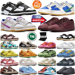 Designer Panda Chaussures de course pour hommes Femmes Université Blue Triple Pink Gai Grey Fog Orange Trainers Sneakers Taille 36-47