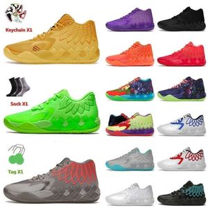 Avec la boîte LaMelo Ball MB.01 Chaussures de basket-ball Baskets et Morty Black Blast Buzz City Pas de Hree Beige BE You 1 Iridescent Dreams Big