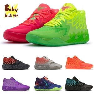 Avec boîte LaMelo Ball MB.01 Chaussures d'escalade Rick et Galaxy Buzz City Blast Queen Citys Rock Ridge Rouge Pas d'ici Femmes Enfants Sport Baskets Taille