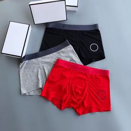 Avec boîte hommes Boxer Modal caleçons Designer Boxer mode sous-vêtements broderie lettres homme boxeurs sexe sous-vêtements confort sans couture sous-pantalon