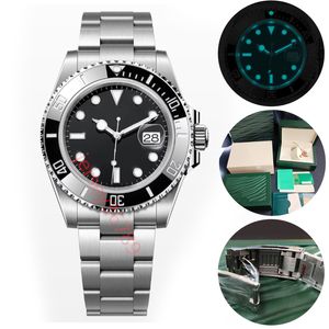 Avec boîte montre pour homme AAA nouvelles montres automatiques 2813 Mouvement céramique tout en acier inoxydable natation saphir montre lumineuse affaires décontractée montre de luxe sous-marin