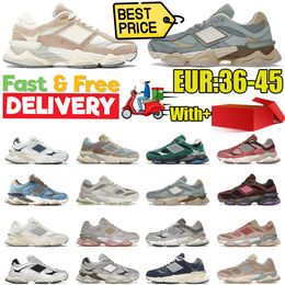 Met doos nieuwe hardloopschoenen sneakers Designer schoenen Men Dames Black Castle Rock Blue Haze Sea Salt Stone Gray Heren Trainers Sportsneakers Gratis verzending 36-45