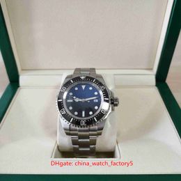 Met Box Papers Topkwaliteit Horloges V5 versie 44mm Sea-Dweller 116660 D-Blue Ceramic Asia 2813 Beweging Mechanical Automatic Mens Horloge Herenhorloges
