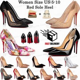 Avec boîte Red Bottoms Designers pour femmes hautes talons luxurys plate-forme de pompe Peep-ongles sandales sexy