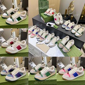 Met doos ggity Designer Casual schoenen Screener 1977 Sneakers GU oude lage sporttrainers wandelen Zwart Wit Groen Vuile gicci schoenen