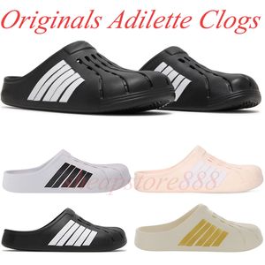 Designador Slipers Men Woman Slider Originals Adilette Cubas Núcleo Negro Blanco Rosa Pink Sandalias Sliping Sliping Slipe Shoins 35-45