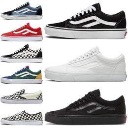 Livraison de livraison gratuite Old Skool Sneakers Chaussures Van Skateboard pour hommes Trainers noirs pour hommes