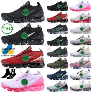 Avec Box TN Plus chaussures Vap2019 Fly 2.0 Knit 3.0 Running Shoe White X Triple Black Army Green Men Femme Sneakers Airs