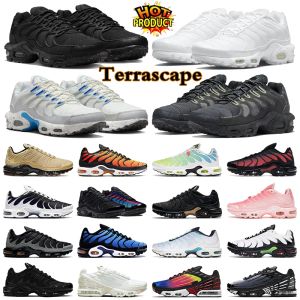 Avec Box tn terrascape tns plus 3 chaussures de course hommes femmes Unity Gold Bullet Bred Reflective White Grape Ice Triple Black Blue Fury baskets de sport