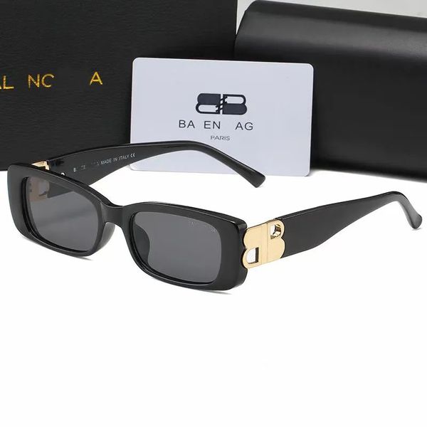 avec des femmes de créateurs de caisson Box Men Lunettes de soleil BB Style Classic Fashion Fashion Outdoor Sports UV400 Verres de soleil Travelots Haute qualité