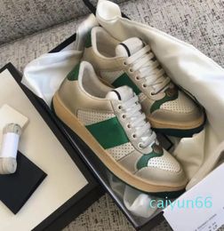 Met Box Top Luxe Paar Sneakers Schoenen Heren Dames Sneakers Groen Rood Blauw Gestreept Skateboard Verontruste Vuile Vrijetijdsschoen Korting Vintage Sport