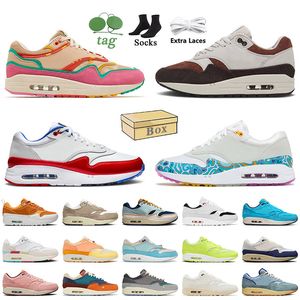 Avec boîte Top Quality Patta 1 Chaussures de course Familia 87 Aura Urawa 86 OG Golf Big Bubble Ryder Cup Live To Play Kasina Won Ang Gris Femmes Hommes Grande Taille 36-47 Baskets Baskets