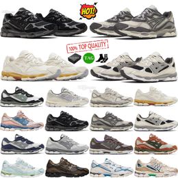 Met doosontwerper gel NYC hardloopschoenen grafiet havermout obsidiaan grijs wit zwart klimop buitenspoor sneakers