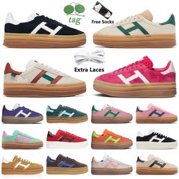 Nieuw dames platform Bold Designer Shoes Women Silver Green Gum Trainers OG Vegan Cream Collegiate Green Lucid Pink Super Pop Flat Sports Trainers Sneakers