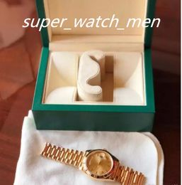 Avec Box Yellogold pour hommes montres 41 mm Président Date Sapphire Cystal Genève Mouvement mécanique automatique Mouvement de luxe masculin Date du lundi au dimanche jour