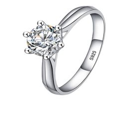 Met Cericate Luxe 1 Ct Zirkonia Diamanten Ring Originele 925 Zilveren Kleur Trouwring Voor Vrouwen Verjaardagscadeau R0032749990
