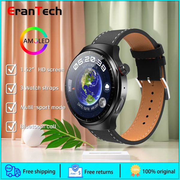 Avec Chatgpt 3 Watchbands HW6 Max Smartwatch avec écran courbe AMOLED et haut PIP SF32LB551 et support BABEDU MAPS