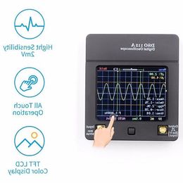 Livraison gratuite avec affichage couleur 1Set Dso112A Tft Mini Oscilloscope numérique Écran de contact Interface d'oscilloscope USB portable 2Mhz 5Msp Lerm