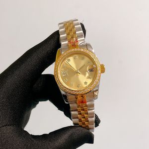 Met diamantgouden man kijk luxe precisie automatisch 41 mm 36 mm dames Watche saffier Mirror 904L roestvrijstalen band modeontwerper horloges datum rolej Watche