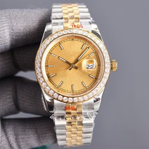 Met Diamond Men's Automatic 2813 Mechanical Watch 36/41mm 904L Alle roestvrijstalen horloges Women's Batterij Super Luminous Saffier Polshire Montre de Luxe