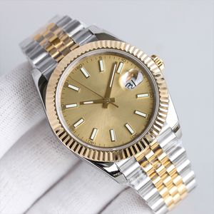 Con diamante RELOJ para hombre Reloj mecánico automático 36 / 41MM 904L todos los relojes de acero inoxidable Batería de cuarzo 28/31 para mujer súper luminoso datejust montre de luxe ST9