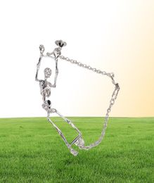 Met volledig pakket Vivinne Vb0042 skelet Menselijk Bot Armband Zilver7899448