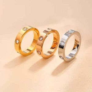 Met echte doos de belofte Ring of Love Luxury en prachtige ring Volledige nagelring Fashion rose goud diamant paar bruiloft voor mannen met cart originele ringen