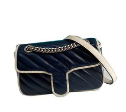 Avec boîte-cadeau 7A Sac Designer Marmont Super Mini épaule fourre-tout noir sac à main de luxe femmes chaîne bandoulière mode fourre-tout cross body Hobo pochettes 574969