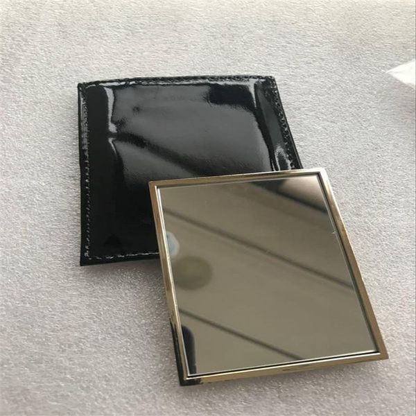 Avec logo Y miroir à main avec coffret cadeau couleur or maquillage mini miroir Portable style classique Anita Liao244d
