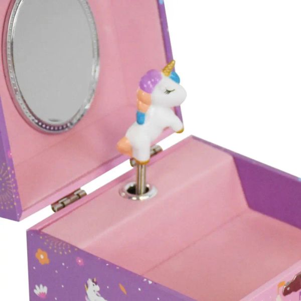 Con Mirror Rotating Girl Music Box Style Style Jewelry Box Musical Box Save Space Ballerina Music Box Christmas