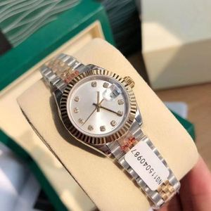 met originele doos mode automatisch mechanisch dameshorloge 31 mm diamanten omlijsting dames datejust horloges jubileum roestvrij staal dame