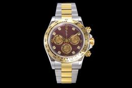 Met originele doos Fashion Men's Watch 40mm Datejust Automatische mechanische beweging heren horloges gouden wijzerplaat roestvrijstalen riem sport 2022