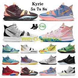 met originele doos snelle levering Kyrie 7 Kyries 5S Basketball Shoes Collection Special FX Pre-Heat VIII Kyrie Men Gold Daybreak Beach Vibes Sisterhood