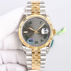 Avec boîte d'origine Montre de haute qualité 36 mm Président Datejust 116334 Verre Saphir Asie 2813 Mouvement Mécanique Automatique Montres Hommes 05