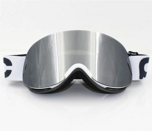 Avec une boîte d'origine POC Brand de ski couvercle Skiles Double couches Antifog Lens Big Ski Mask Lunes Skiing Men Femmes Snowboard Snowboard Clari9525276