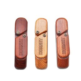 Met pijpen zwenk houten natuurlijke deksel opbergdoos opvouwbare deksel houten pijp bongs tabak houder rokende accessoires