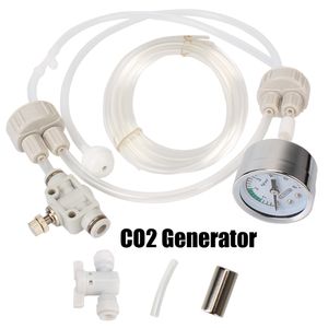 Met drukluchtstroomapparaat DIY CO2 -klepdiffuser voor vissentankwatergras zelfgemaakte CO2 -generator ozon -systeemkit