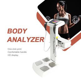 Avec imprimante Balance de fitness professionnelle Éléments du corps humain Poids IMC Analyseur de composition corporelle Machine Bioimpédance Analyseur de graisse corporelle