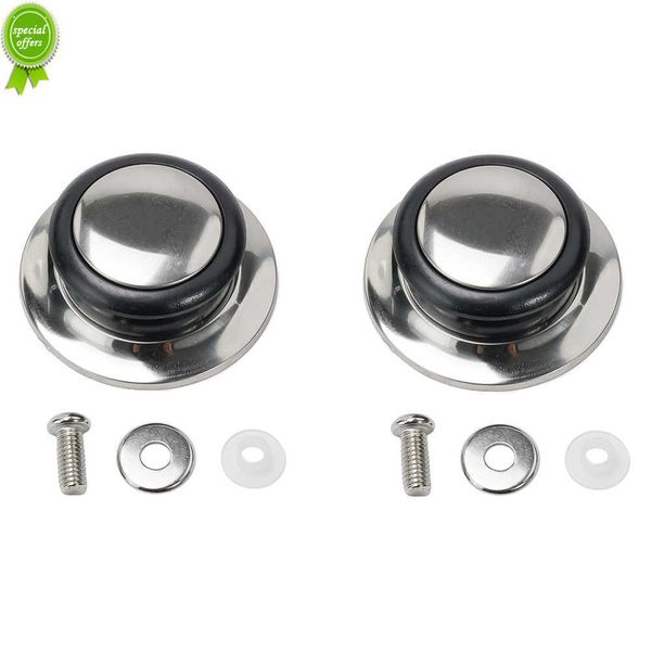 Avec vis couvercle boutons capuchon pour couvercle en verre Pot outils de cuisine bouton poignée casserole couverture remplacement 2 pièces ustensiles de cuisine poignée