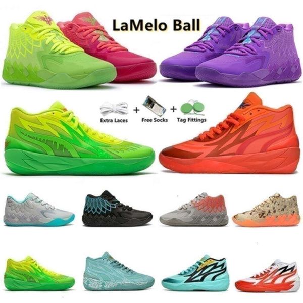 avec boîte à chaussures Ball Lamelo 1 20 Mb01 Chaussures de basket-ball Sneaker Black Blast Lo Ufo Not From Here et Rock Ridge Red Mens Trainer Sports Sne