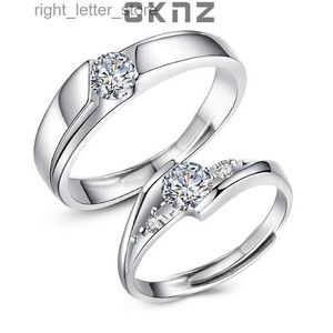 Met zijstenen gecertificeerd echte 0,5 Ct Moissanite diamant Sterling 925 zilveren ringen voor liefhebbers paar Mountain Alliance Pledge CKNZ sieraden YQ231209