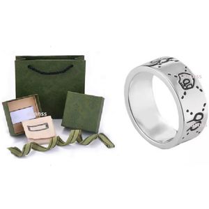 Met zijstenen modeontwerperring voor man vrouwen unisex ringen mannen vrouw zilveren sieraden geschenken accessoires 24318