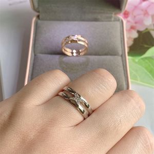 Mauboussin French Luxury 925 Sterling Silver Ring with Side Stones for Women, Couple Gift (230710)